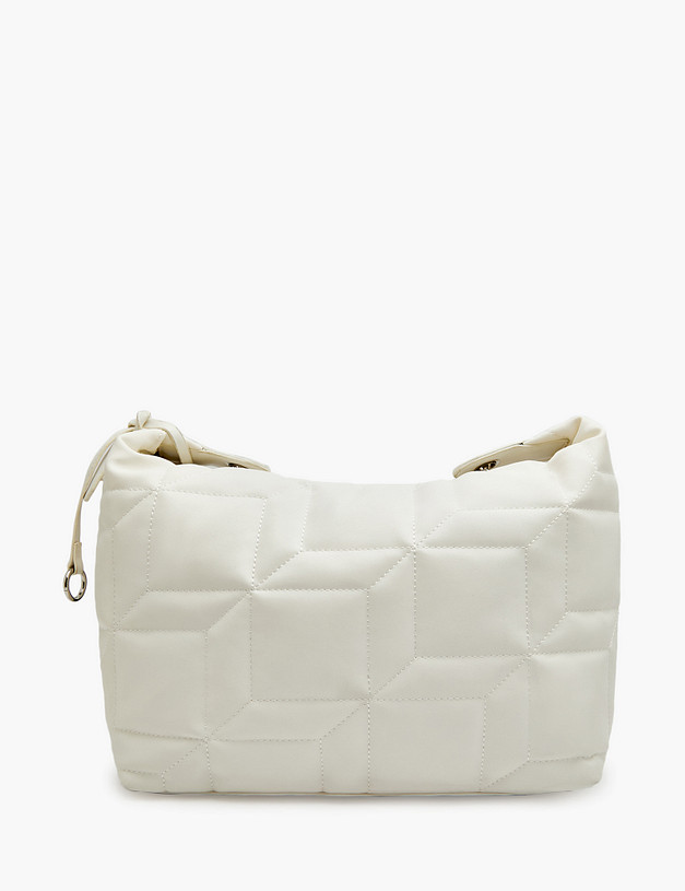 Белая стеганая женская сумка MASCOTTE 670-3103-601 | ракурс 2