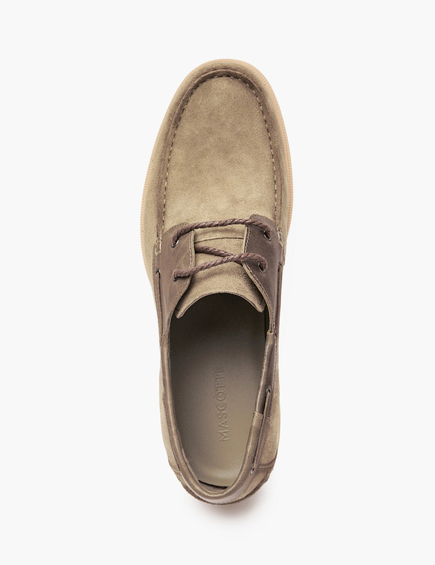 Оливковые мужские топ-сайдеры MASCOTTE 58-5112011-3264M | ракурс 4