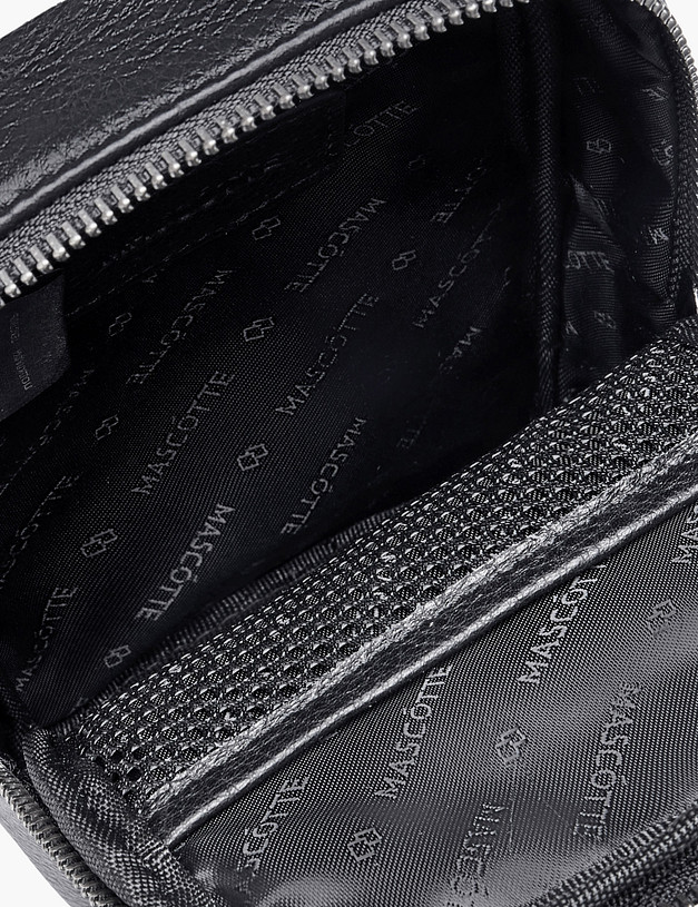 Черная мужская сумка для мобильного MASCOTTE 622-5209-102 | ракурс 4