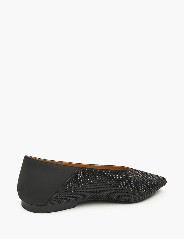 Черные женские туфли со стразами MASCOTTE 234-516712-0202 | ракурс 3