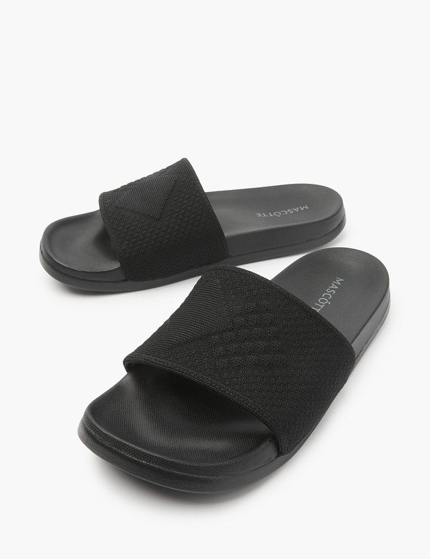 Черные женские слайдеры MASCOTTE 151-210425-0202 | ракурс 6