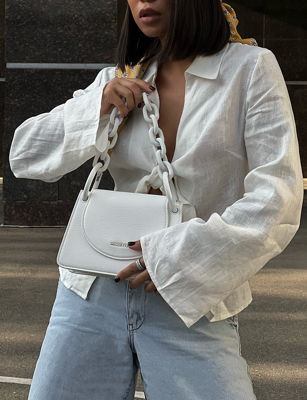 Белая женская сумка MASCOTTE 660-2129-601 | ракурс 2