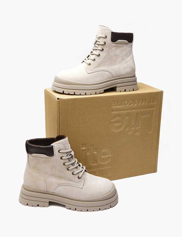 Бежевые женские ботинки MASCOTTE 234-425221-0601 | ракурс 9