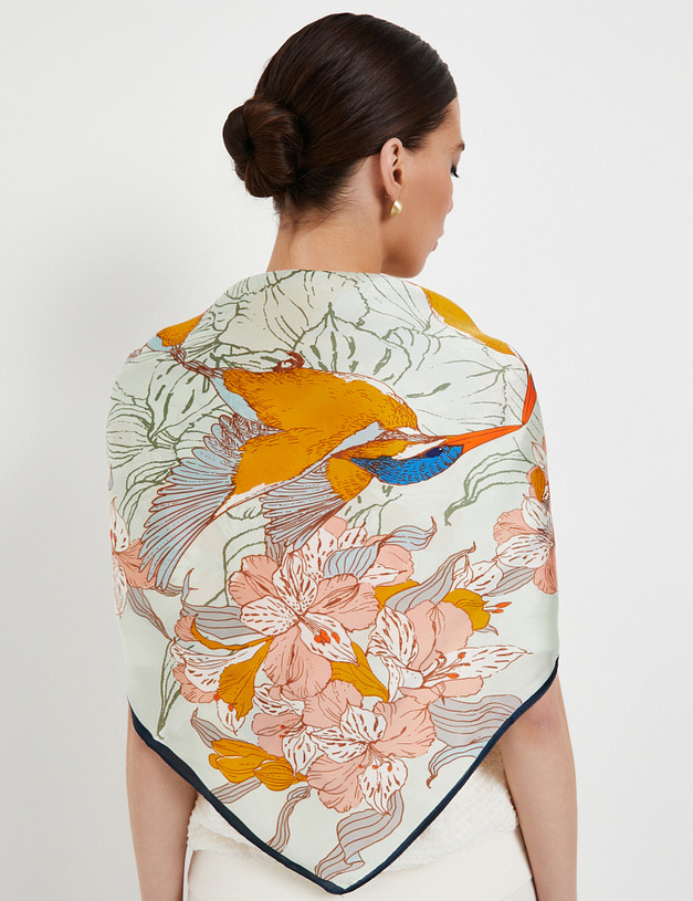 Женский платок с колибри MASCOTTE 700-5101-2404 | ракурс 1