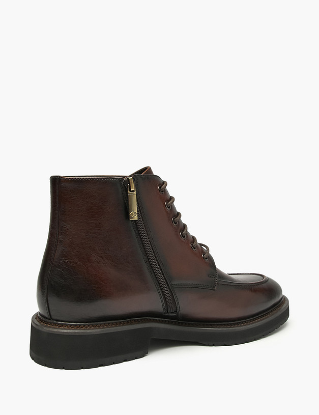 Коричневые мужские зимние ботинки MASCOTTE 175-520632-0109 | ракурс 3