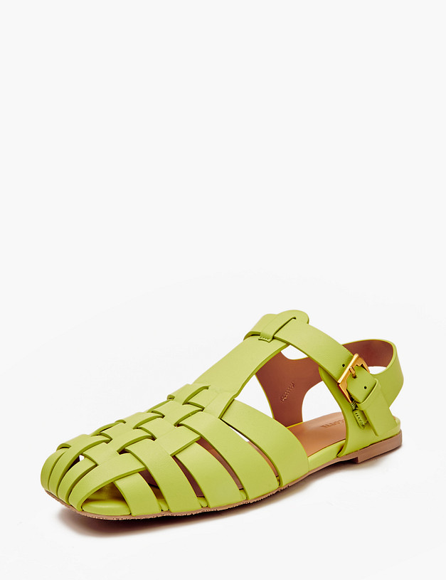 Зеленые женские сандалии MASCOTTE 172-4122014-0504 | ракурс 4