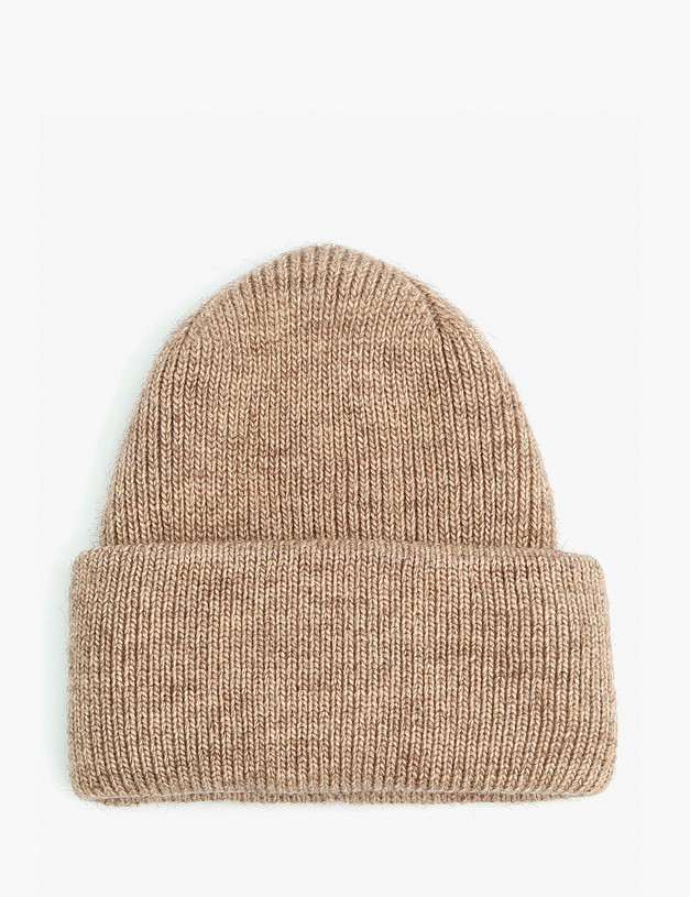 Бежевая женская шапка MASCOTTE 781-1217-7508 | ракурс 2