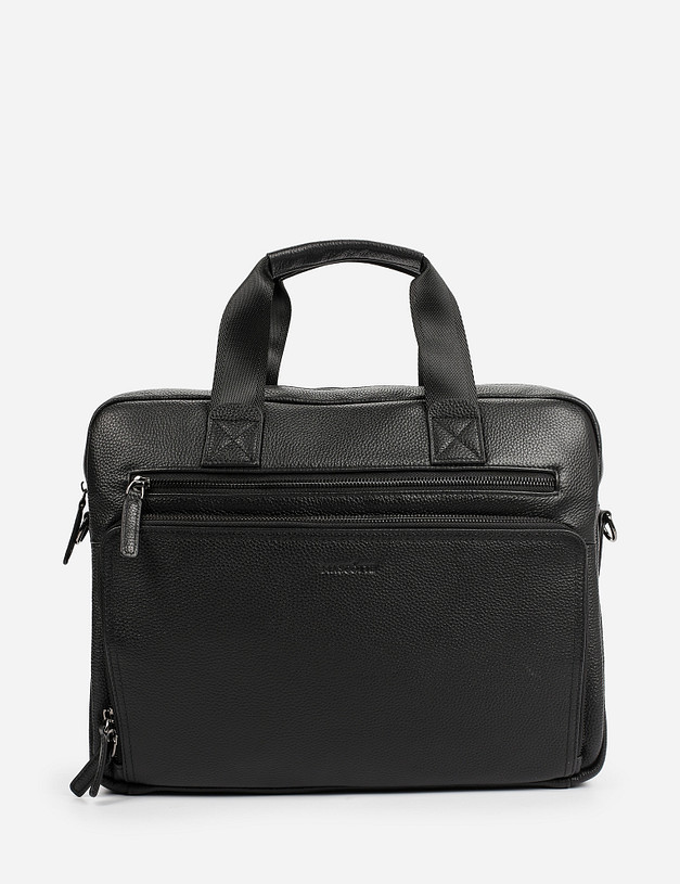 Черный мужской портфель MASCOTTE 602-1207-102 | ракурс 2