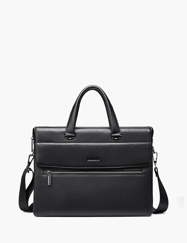 Черный мужской портфель MASCOTTE 622-5108-102 | ракурс 2