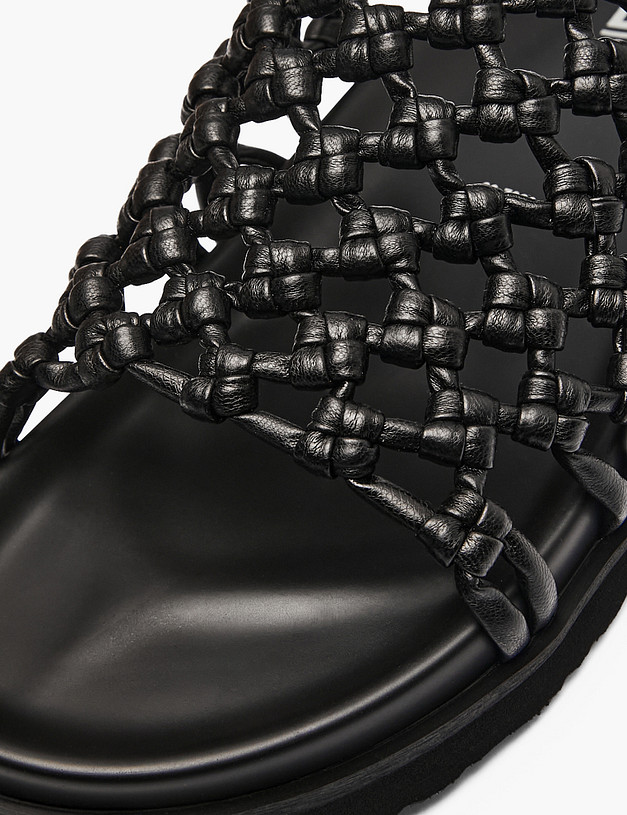 Черные женские сабо MASCOTTE 234-611691-0502 | ракурс 7