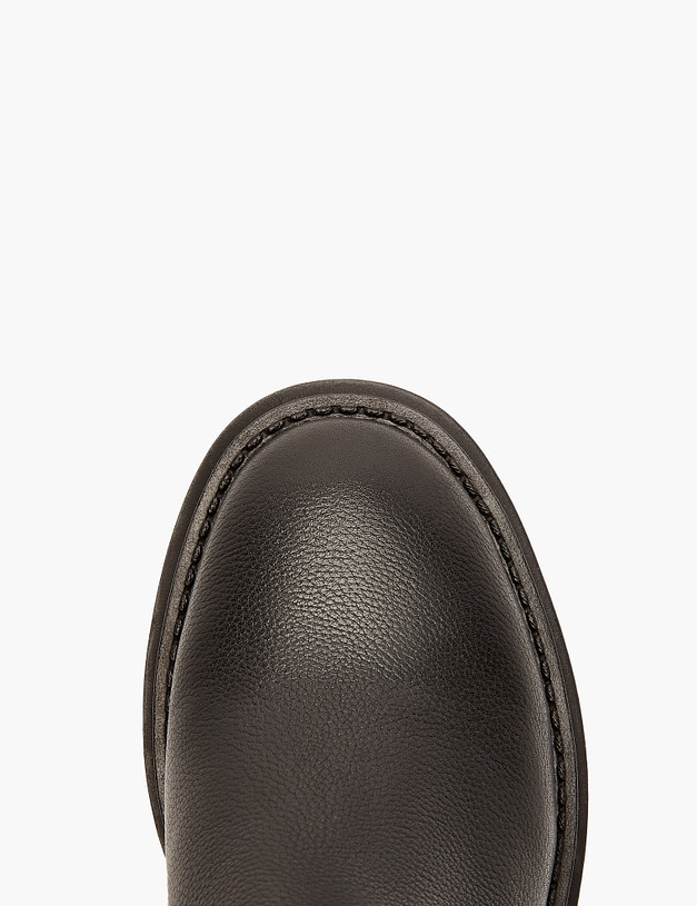 Черные женские зимние ботинки из кожи MASCOTTE 233-3202235-8116M | ракурс 4