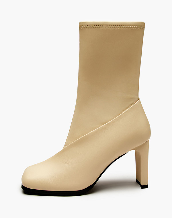 175-5281321-7168M Сапоги женские и.кожа-нат.кожа/ворсин-текстиль молочн, Mascotte