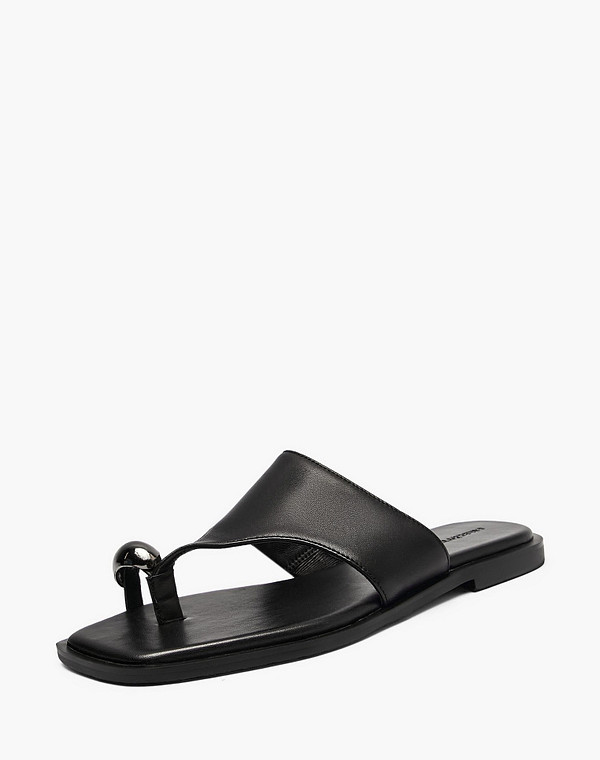 233-615111-3501M Туфли летние женские нат.кожа/нат.кожа черн, Mascotte