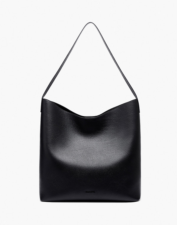 660-5208-602 Сумка женская нат.кожа-и.кожа/и.кожа-текстиль черн, L, Mascotte