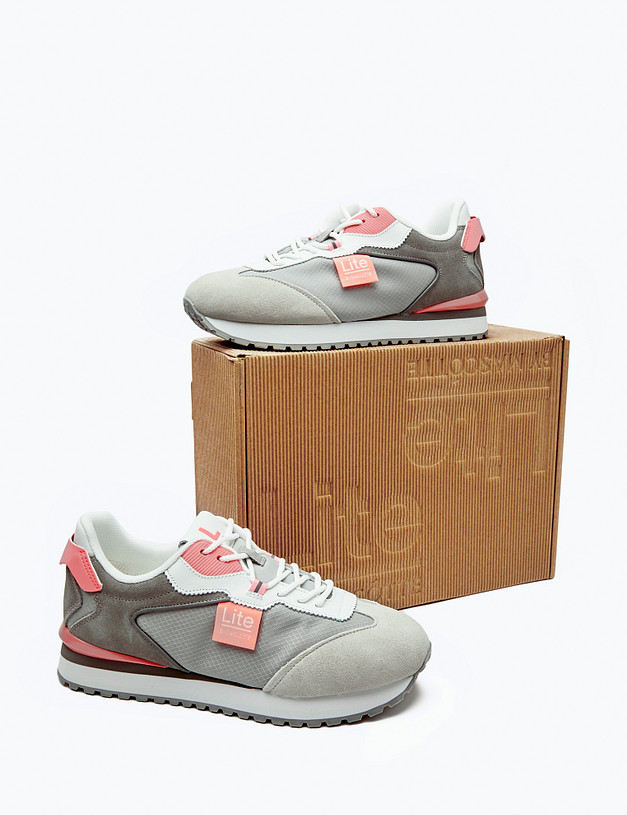 Серые женские кроссовки  MASCOTTE 189-415621-0210 | ракурс 6