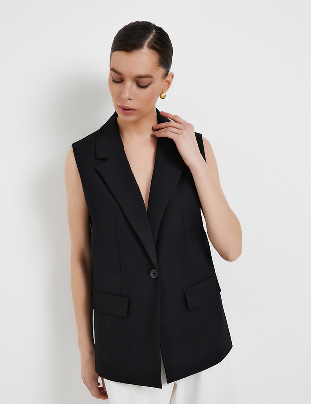 Черный женский жилет MASCOTTE 835-5108-2602 | ракурс 1