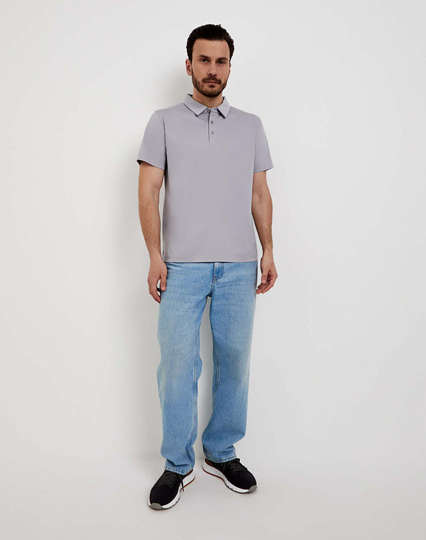 873-6104-2610 Джемпер-поло мужской серый, Mascotte