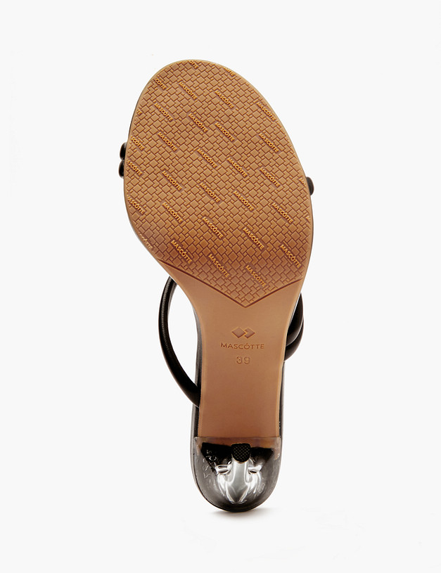 Черные женские мюли на шпильке MASCOTTE 126-413361-0602 | ракурс 7 Черные женские мюли на шпильке MASCOTTE 126-413361-0602 | ракурс 7