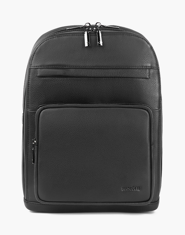 622-2139-102 Рюкзак мужской нат.кожа/текстиль черн, L, Mascotte