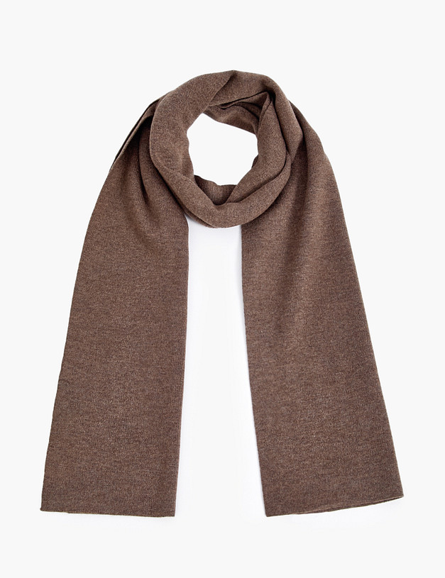 Коричневый мужской шарф MASCOTTE 766-5201-2409 | ракурс 2