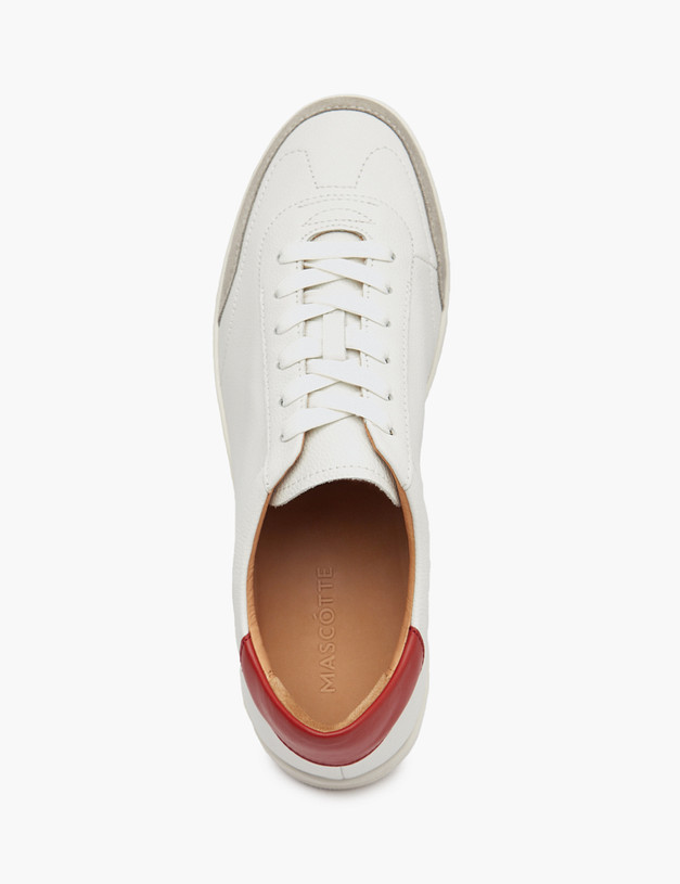 Белые мужские кеды с яркими вставками MASCOTTE 22-510211-8115M | ракурс 5