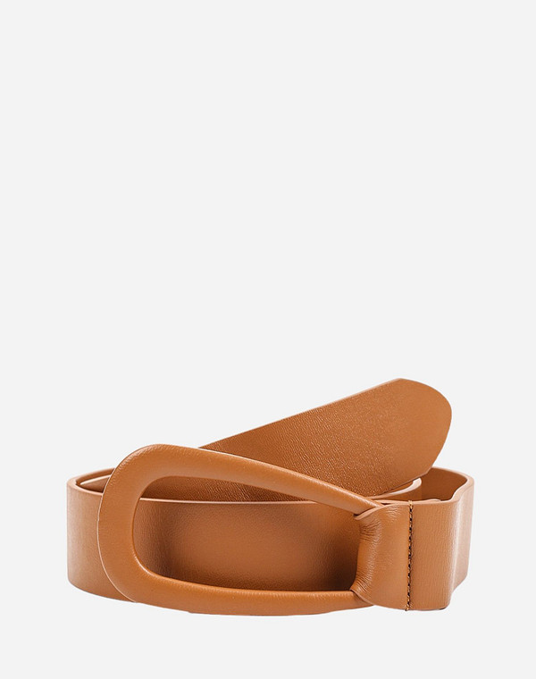 703-1204-113 Ремень жен. нат.кожа/нат.кожа рыж, Mascotte