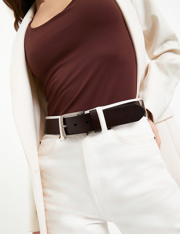 Коричневый женский ремень MASCOTTE 703-4114-109 | ракурс 1