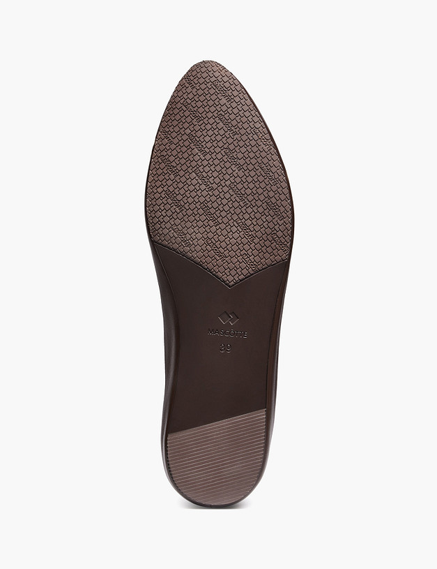 Коричневые женские лоферы MASCOTTE 175-6101911-6571M | ракурс 5