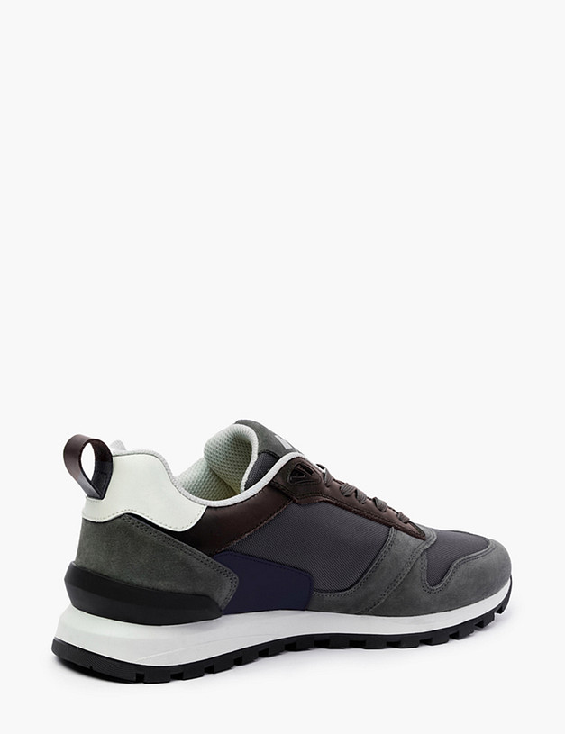 Серые зимние мужские кроссовки MASCOTTE 189-2212357-0210 | ракурс 3