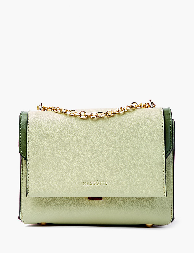 Зеленая женская сумка кросс-боди MASCOTTE 610-2105-604 | ракурс 2 Зеленая женская сумка кросс-боди MASCOTTE 610-2105-604 | ракурс 2