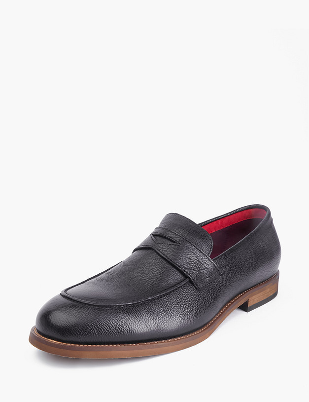 Черные мужские лоферы MASCOTTE 58-2131111-4185 | ракурс 3