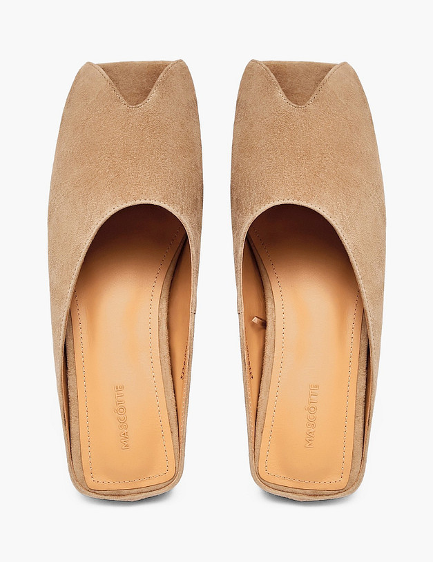 Бежевые женские сабо MASCOTTE 233-6102812-4644M | ракурс 4