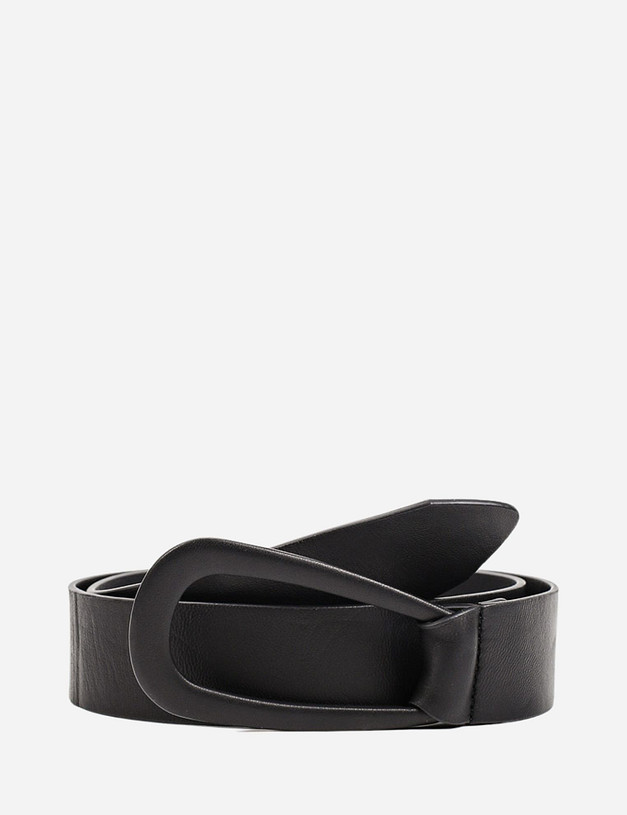 Черный женский ремень MASCOTTE 703-1204-102 | ракурс 1