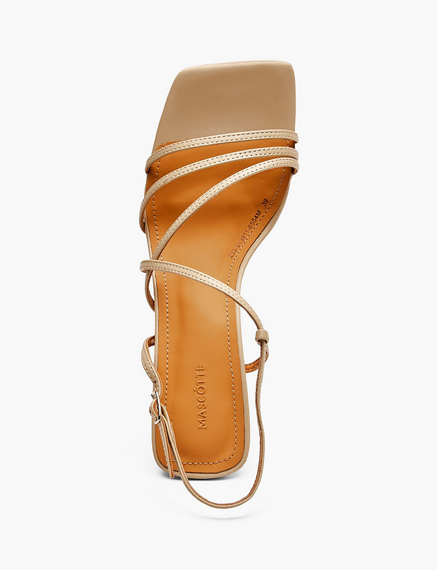 Бежевые женские босоножки MASCOTTE 233-513911-6554М | ракурс 4