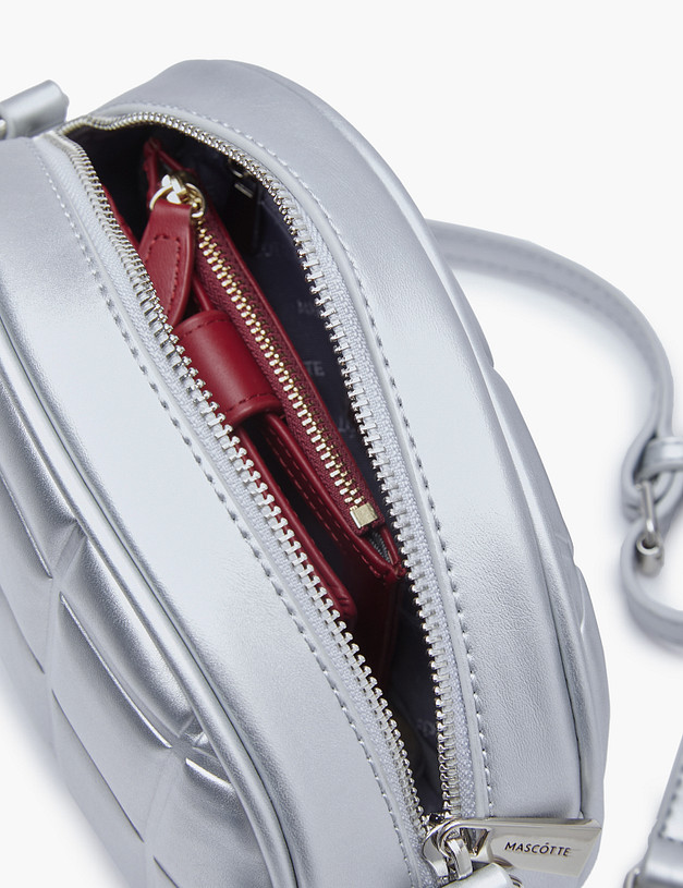 Серебристая женская сумка MASCOTTE 610-2207-616 | ракурс 7