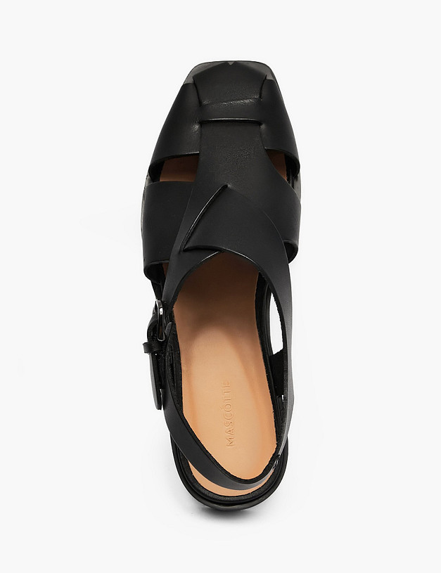 Черные женские сандалии MASCOTTE 22-6121095-0102 | ракурс 4