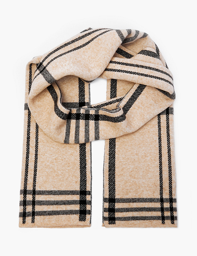 Бежевый мужской шарф MASCOTTE 766-2201-2408 | ракурс 2