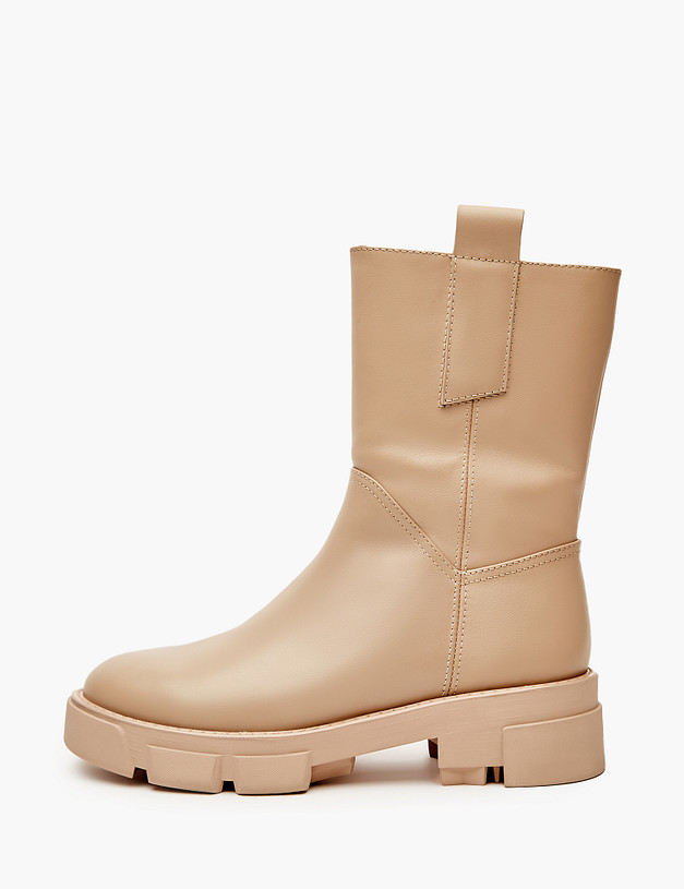 Бежевые женские зимние ботинки MASCOTTE 233-320832-4164M | ракурс 1