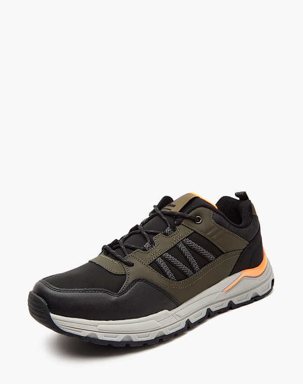 189-322221-0604 Полуботинки для активного отдыха мужские кож.спилок-текстиль/текстиль хаки-черн, Mascotte Lite