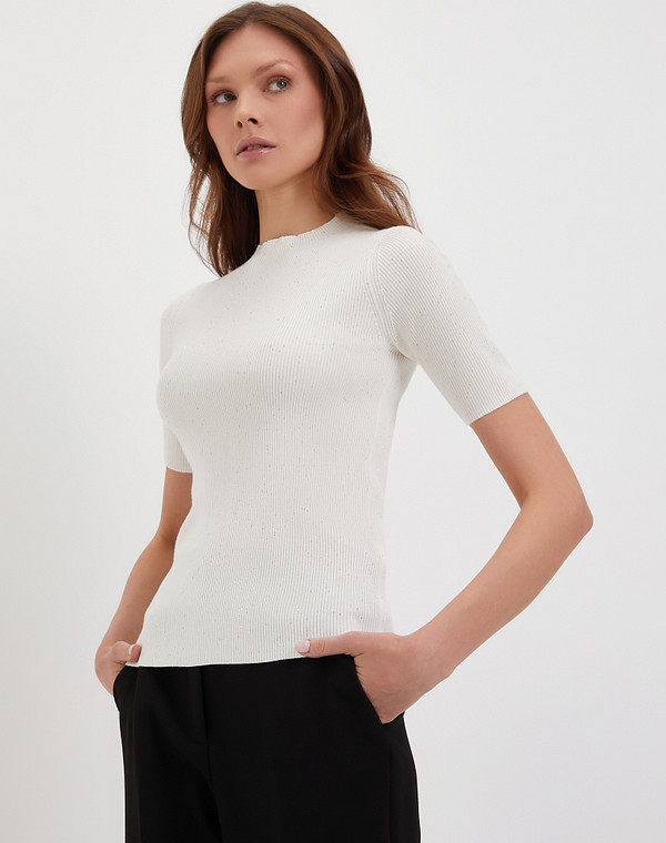 870-4112-2401 Джемпер женский молочн, Mascotte