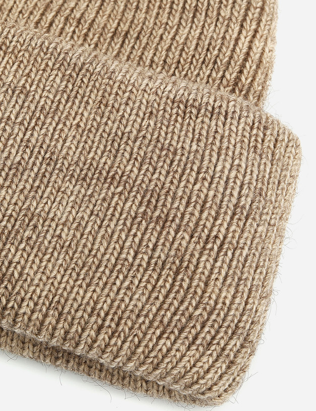 Бежевая женская шапка MASCOTTE 781-1217-7508 | ракурс 3