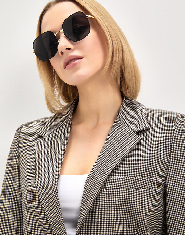 753-3119-7702 Очки женские и.мат. черн, Mascotte