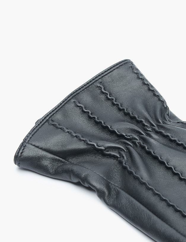 Черные женские перчатки MASCOTTE 709-2208-102 | ракурс 4 Черные женские перчатки MASCOTTE 709-2208-102 | ракурс 4