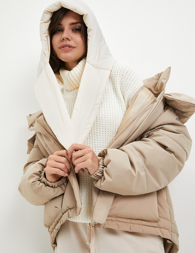 Молочная женская косынка MASCOTTE 766-3233-2401 | ракурс 1 Молочная женская косынка MASCOTTE 766-3233-2401 | ракурс 1