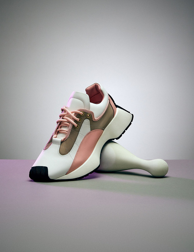 Белые женские кроссовки MASCOTTE 47-310211-0106 | ракурс 1