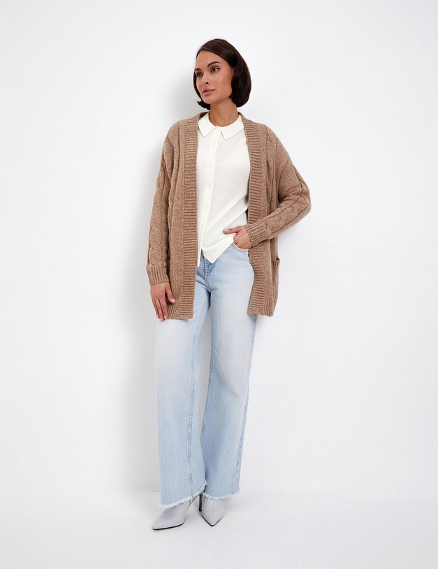 Бежевый женский кардиган MASCOTTE 852-4215-2409 | ракурс 5