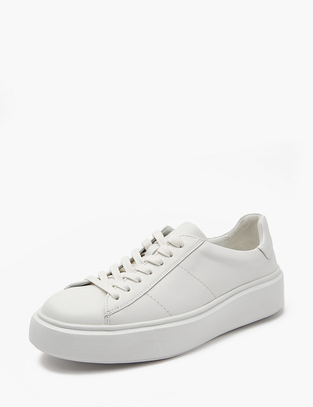 Белые женские кеды из кожи MASCOTTE 22-4127111-4120M | ракурс 2