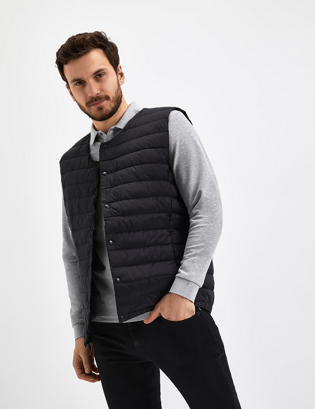 Черный мужской жилет MASCOTTE 234-3177-2402 | ракурс 2