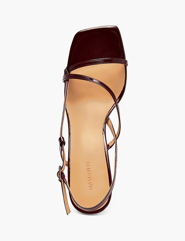 Бордовые женские босоножки MASCOTTE 126-511815-0705 | ракурс 4
