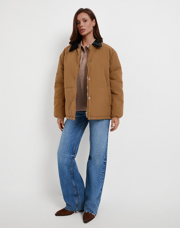 874-5201-2409 Куртка женская корич, Lite by Mascotte